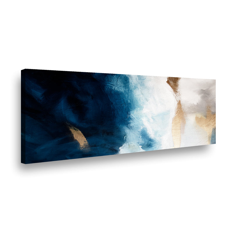 Canvas Blue Oil 90x45cms.