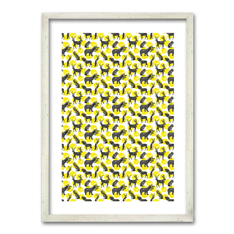 Cuadro Yellow Animals