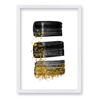 Cuadro Brush Gold Gray