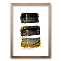 Cuadro Brush Gold Gray