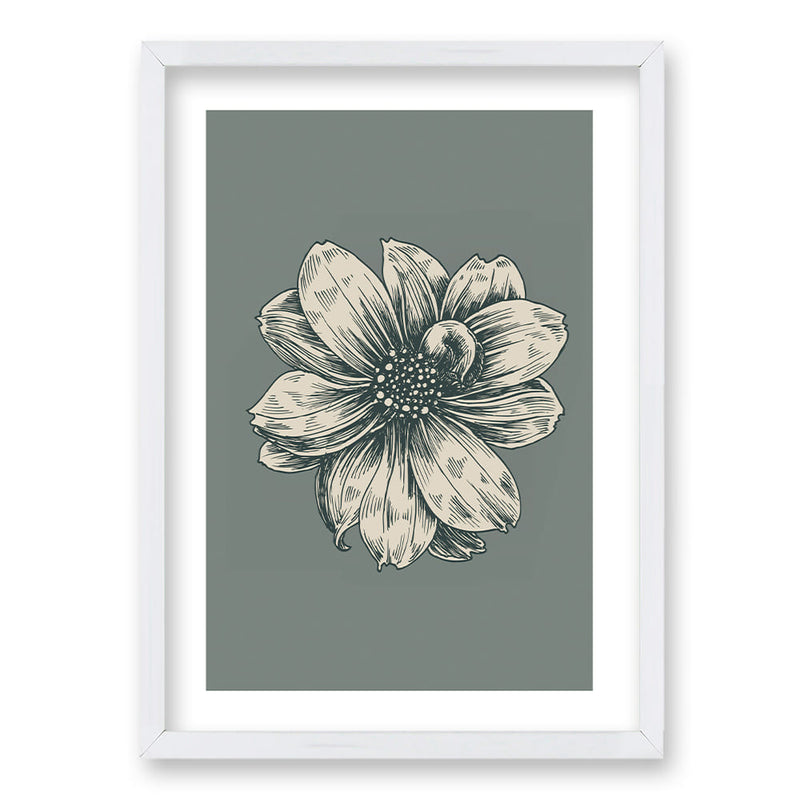 Cuadro Flower Gray