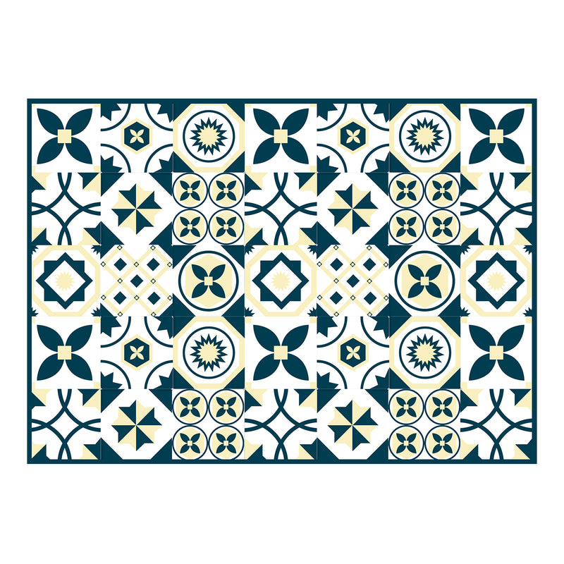 Alfombra vinílica Blueyellowtile
