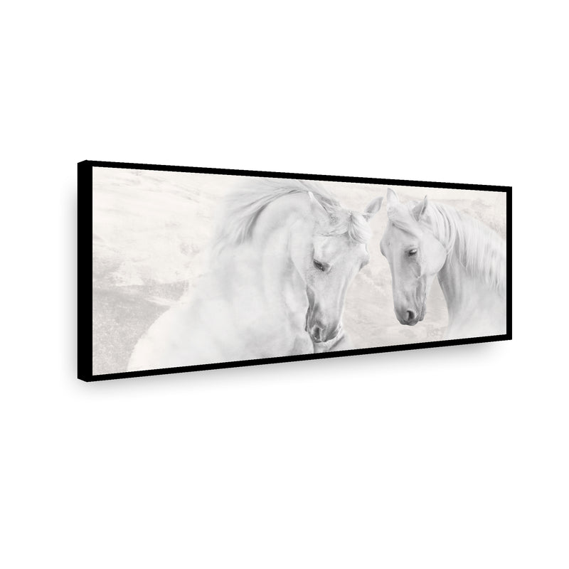 Canvas con marco White Hurse 140x80 cms.
